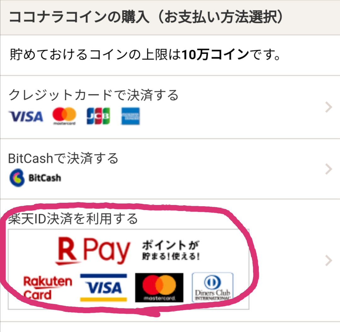 楽天pay