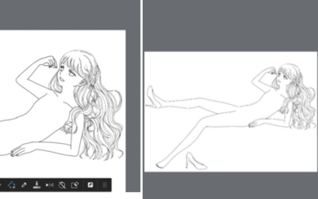 イラストメイキング線画清書